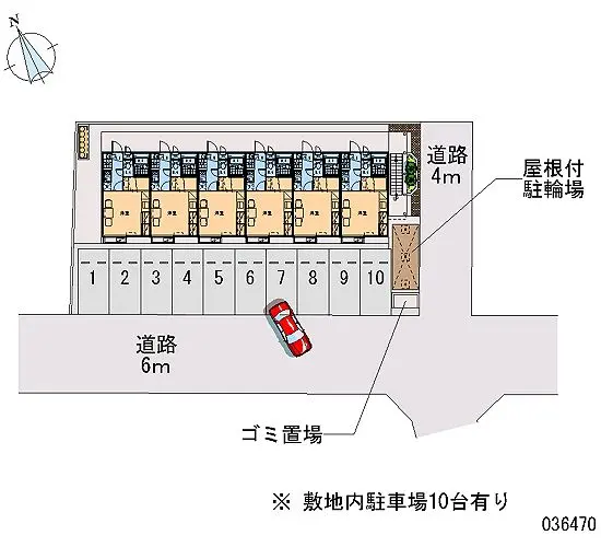 ★手数料０円★深谷市緑ケ丘 月極駐車場